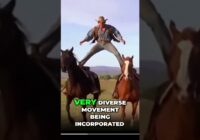 Epic Horseback Acrobatics: Incredible Dynamic Movements! #shorts