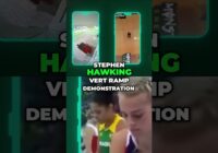 Sora 2 AI: Stephen Hawking Vert Ramp Demo! #shorts