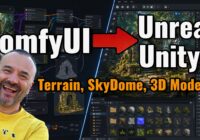 ComfyUI to Ureal and Unity, Making Game assets: 3d Models, Terrains, Skydome, materials.