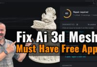 This FREE App Fixes AI 3D Models! Mesh Repair, Retopology & Hi3D V3.0